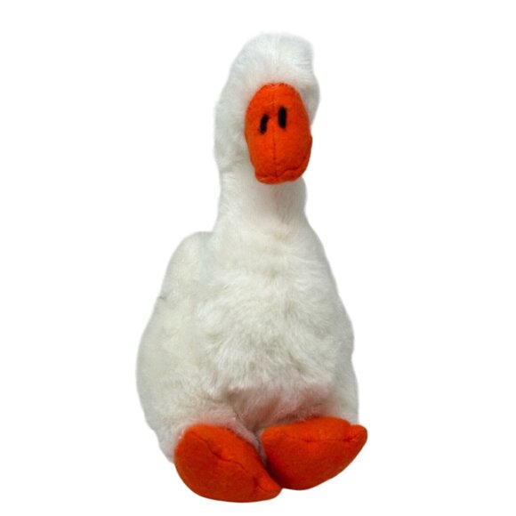 Dakin Goose Bumps Pillow Pets Plush 38-0007 1982 White Orange Felt 9 Inch - Picture 3 of 9